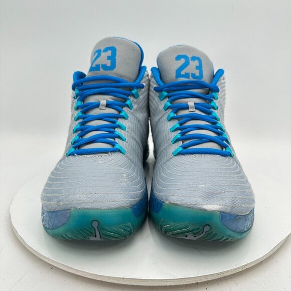 Nike Air Jordan 29 XX9 Playoff Home Men Size 10 749143-104 White Grey Blue Shoes - Picture 2 of 11